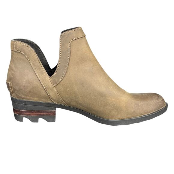 Sorel Women’s Lolla Cut Out Ash Brown Slip On Ankle Boot Size US 6 - Picture 4 of 12